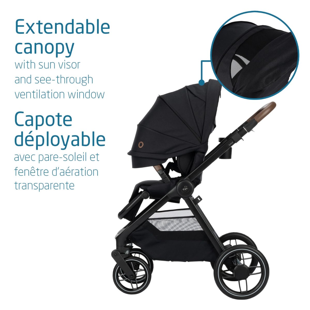 Oxford Stroller - Essential Black