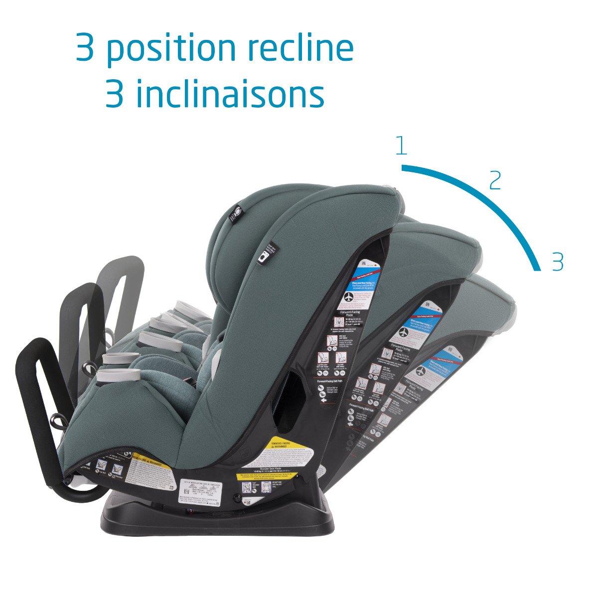 Pria All In One Convertible Car Seat - Essential Green