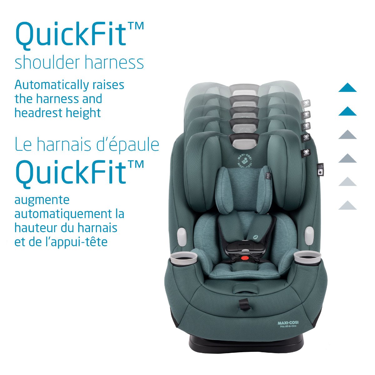 Pria All In One Convertible Car Seat - Essential Green