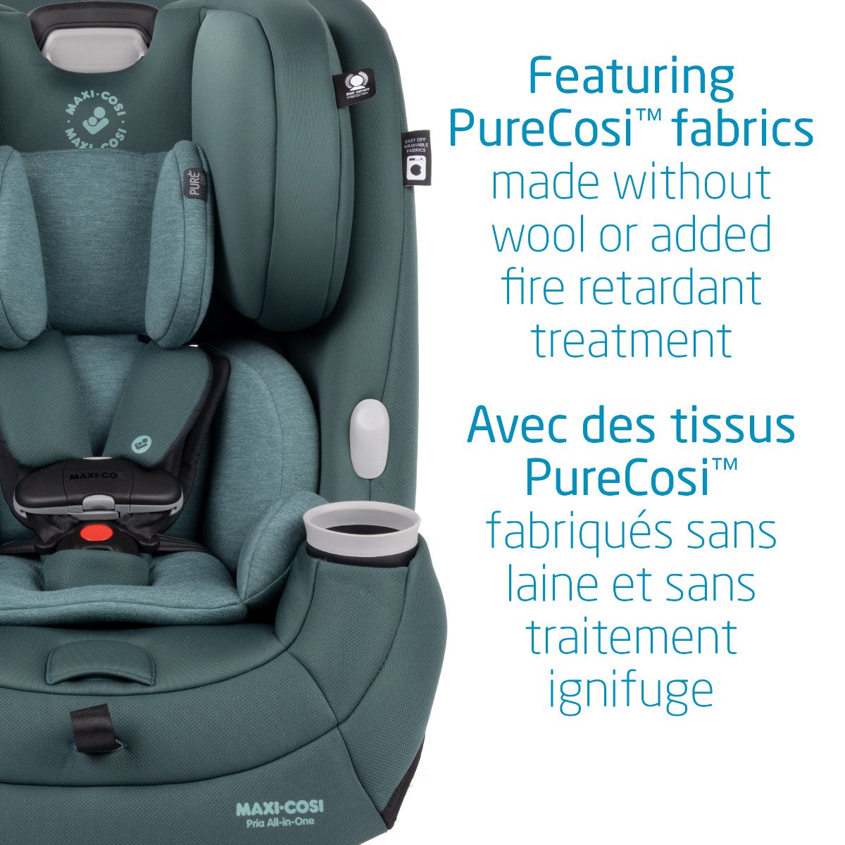 Pria All In One Convertible Car Seat - Essential Green