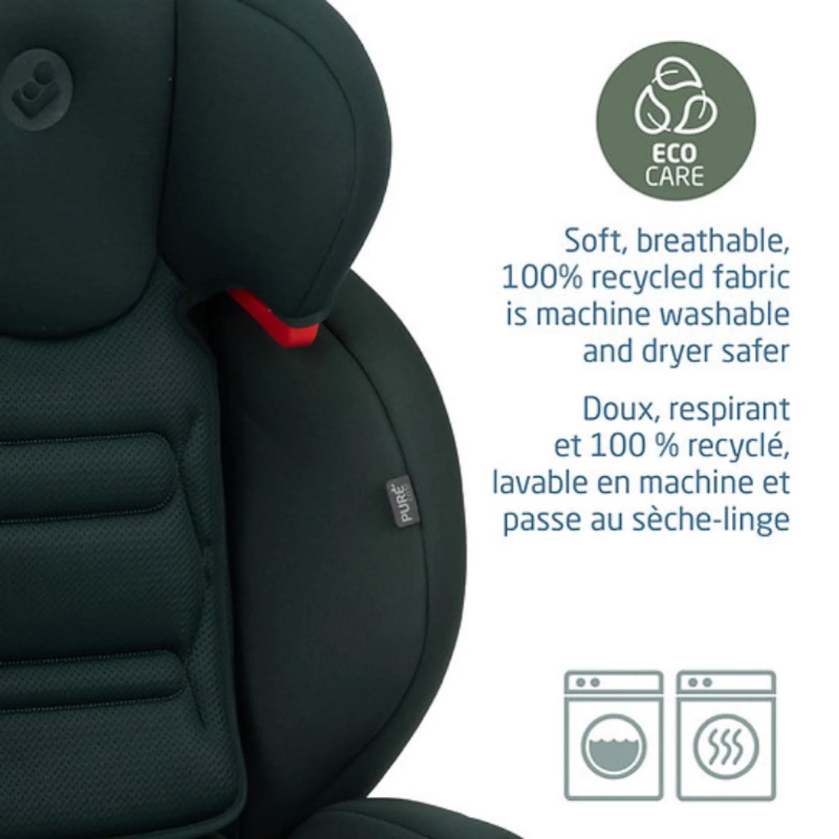 RodiSport Booster Car Seat - Authentic Black