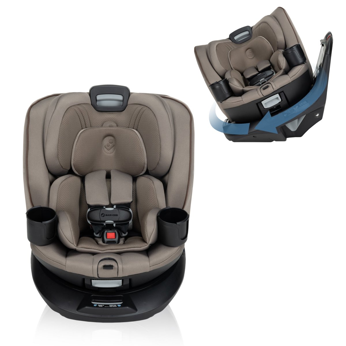 Andi 360° Rotating All-in-One Convertible Car Seat Authentic Truffle