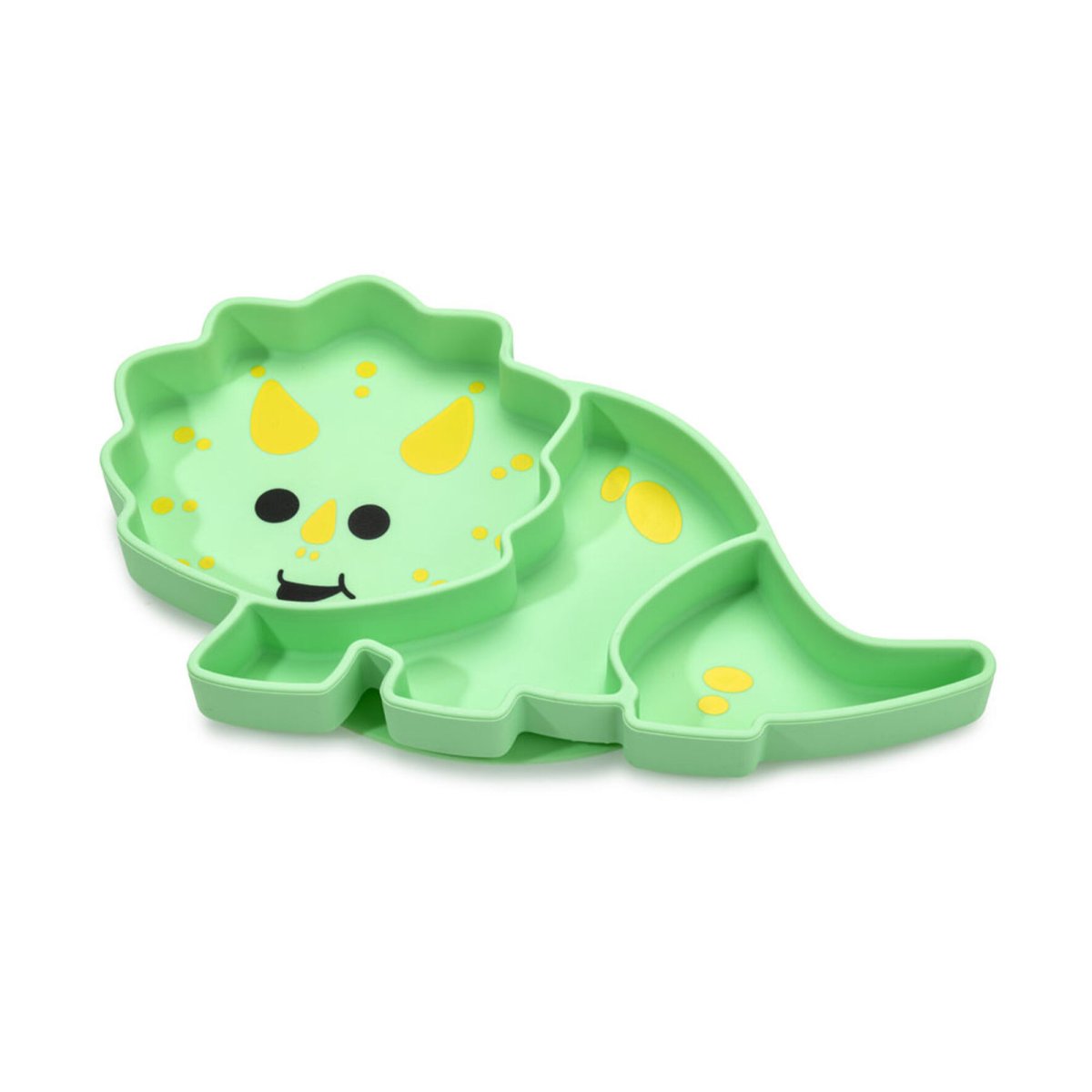 Divided Silicone Suction Plate - Dinosaur