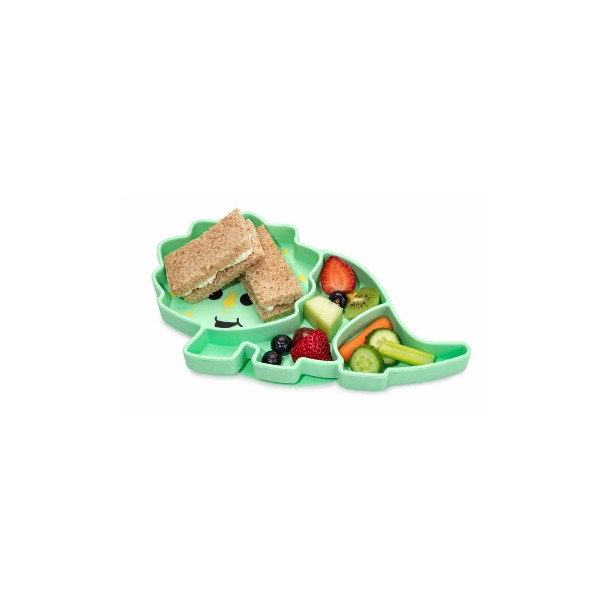 Silicone Divided Plate - Dinosaur