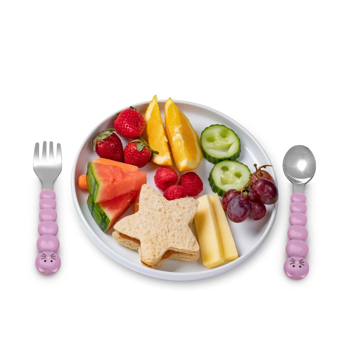 6 piece Utensil Set - Cat/Bulldog