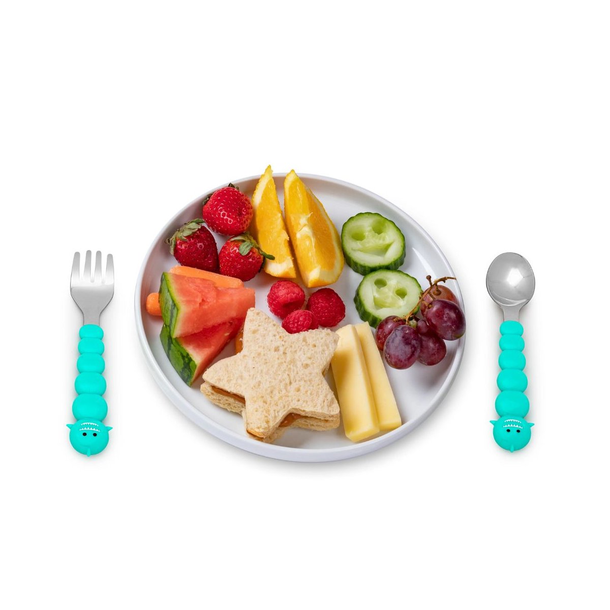 6 piece Utensil Set - Shark/Bear