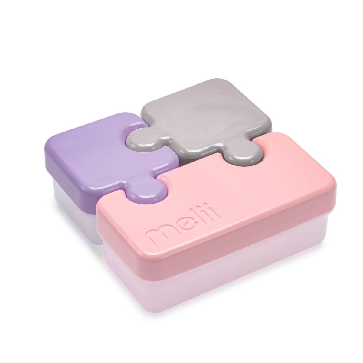 Puzzle Food Storage Container - Pink/Grey/Purple