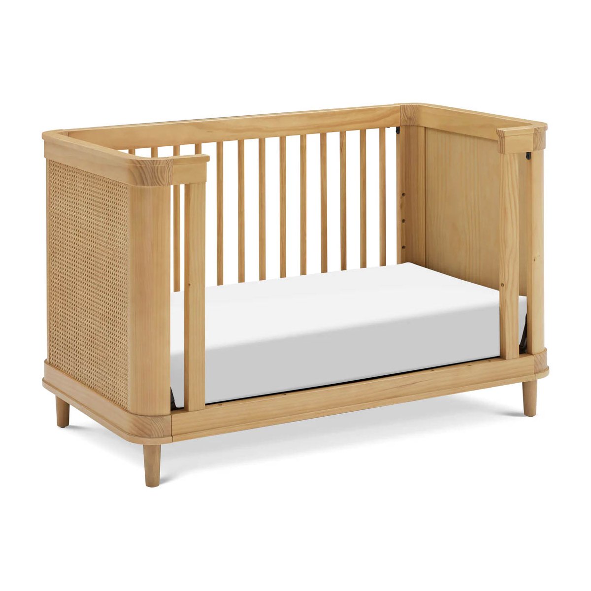 Marin with Cane 3-in-1 Convertible Crib - Honey