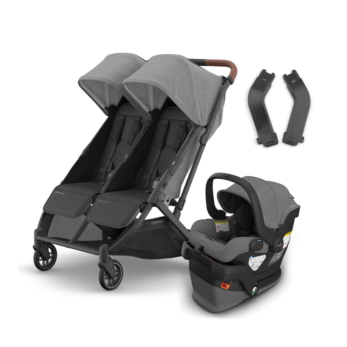 Minu Duo Stroller + Mesa V3 Travel System - Greyson