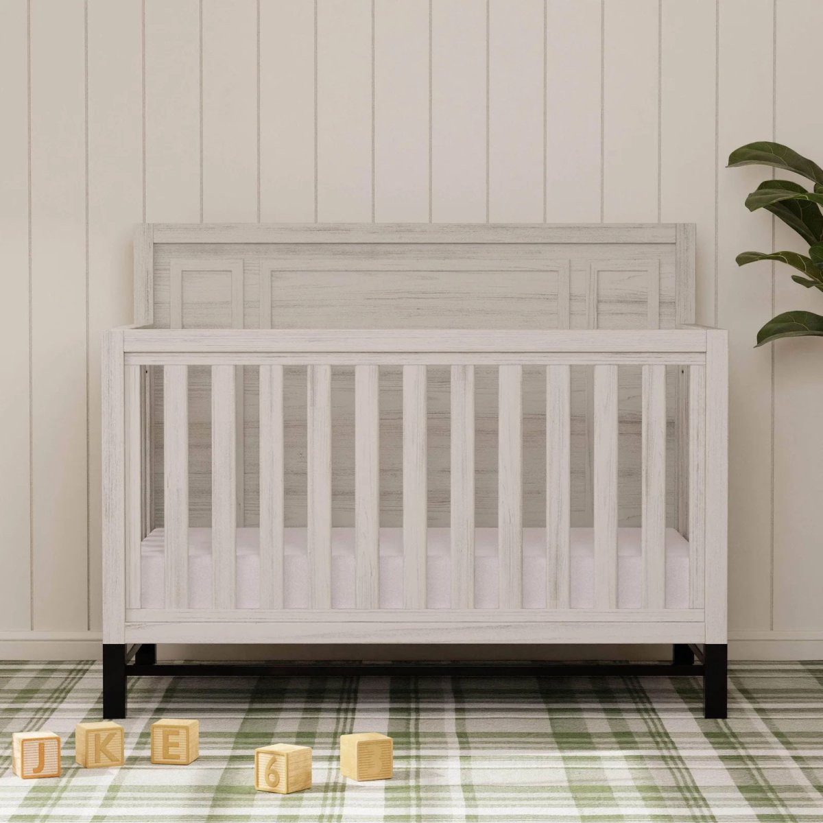 Newbern 4-in-1 Convertible Crib - White Driftwood