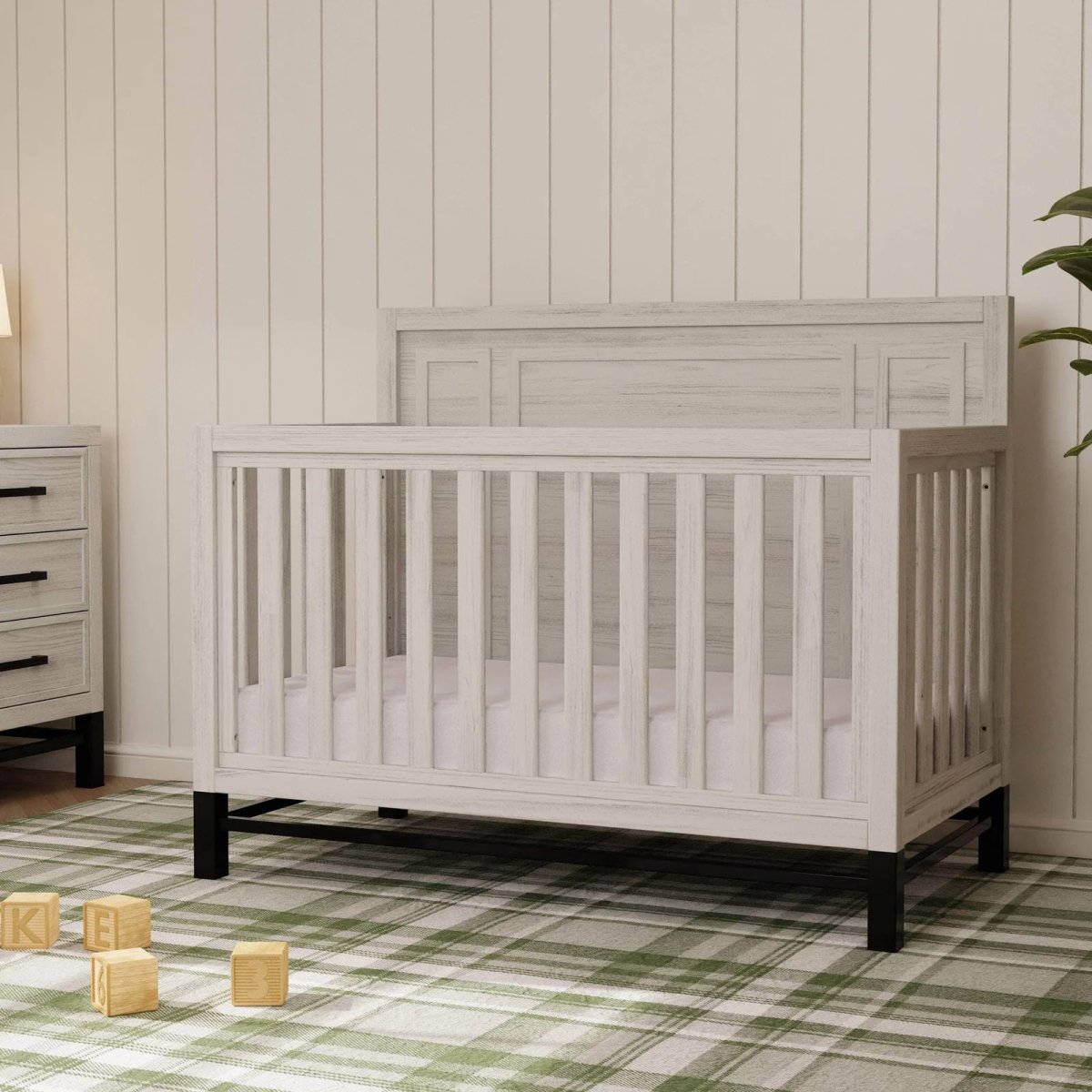 Newbern 4-in-1 Convertible Crib - White Driftwood