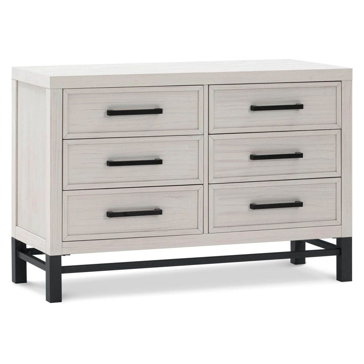 Newbern 6 Drawer Assembled Dresser - White Driftwood