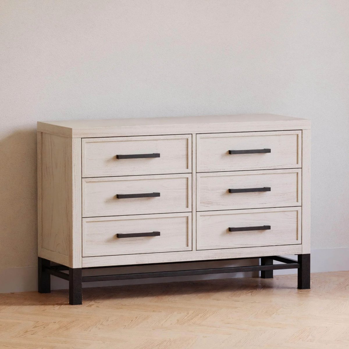 Newbern 6 Drawer Assembled Dresser - White Driftwood