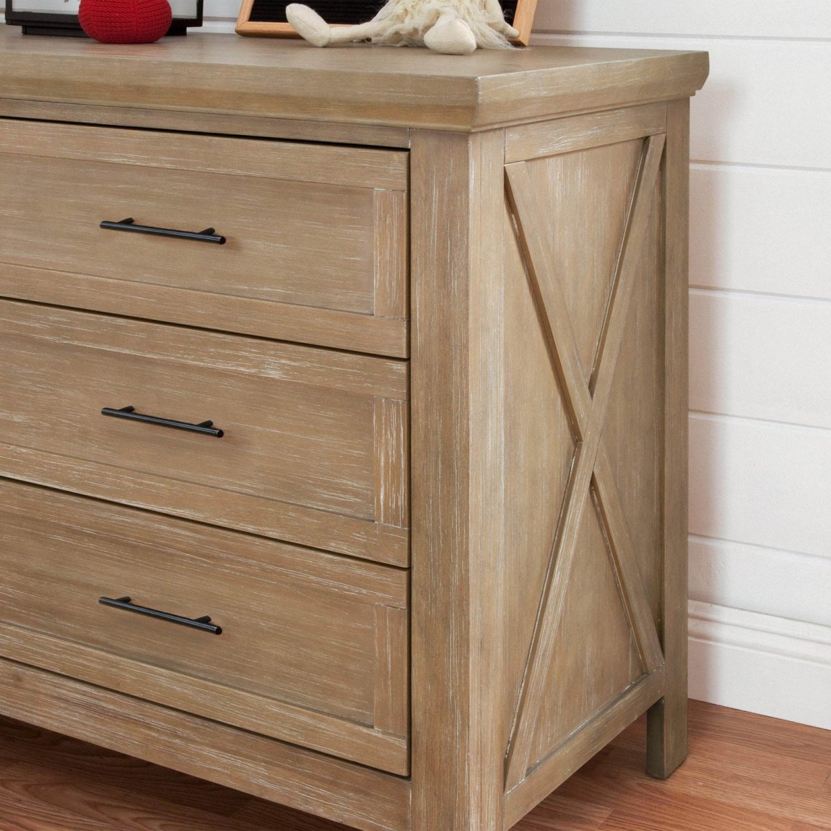 Emory Farmhouse Double Dresser - Driftwood