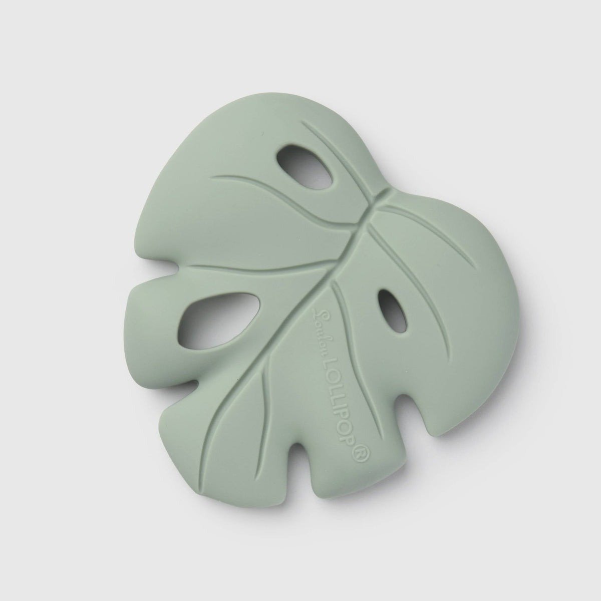 Silicone Baby Teether - Monstera Seafoam
