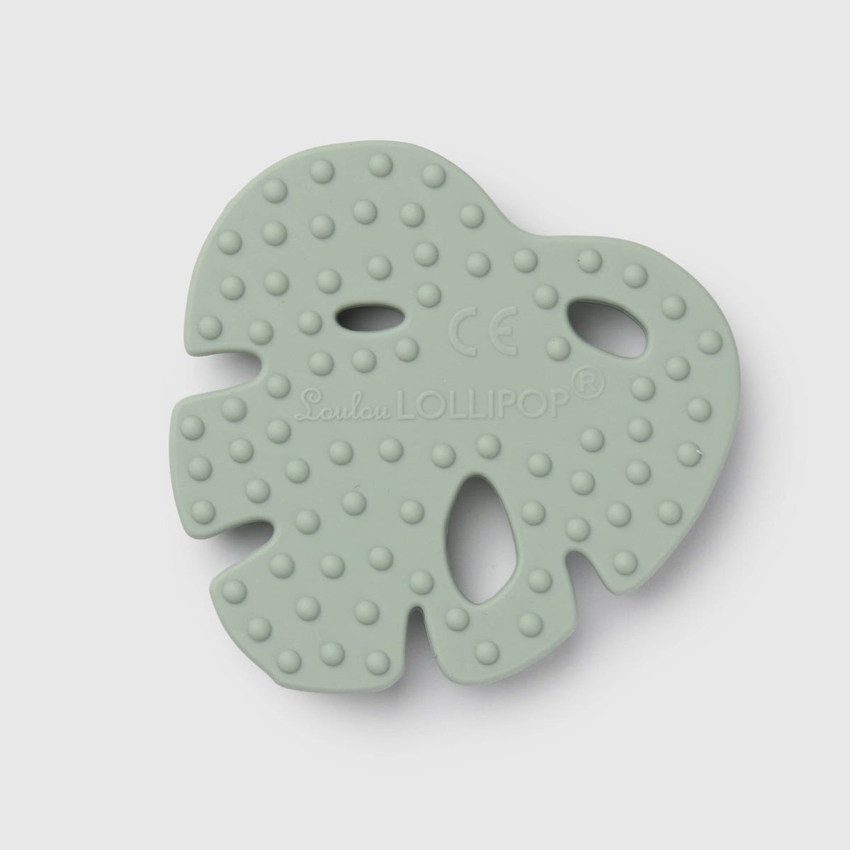 Silicone Baby Teether - Monstera Seafoam