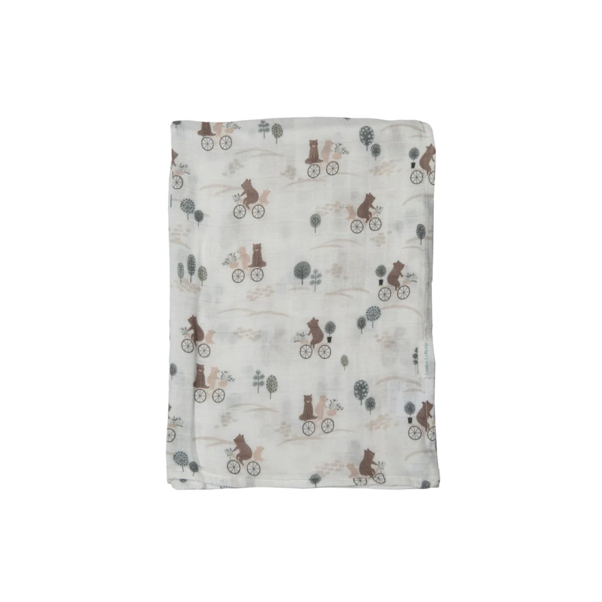 Muslin Swaddle - Bears on Bikes
