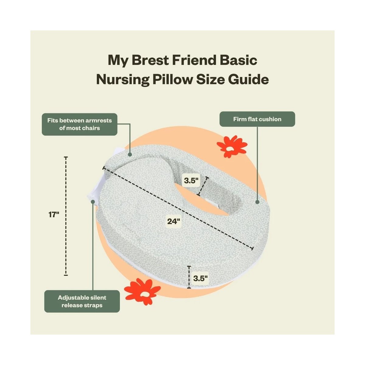 Basic Nursing Pillow - Flowery Meadow