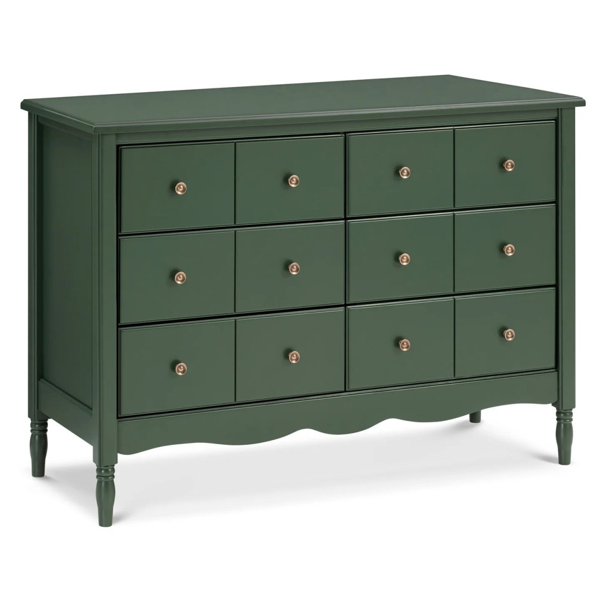 Liberty 6-Drawer Assembled Dresser - Forest Green