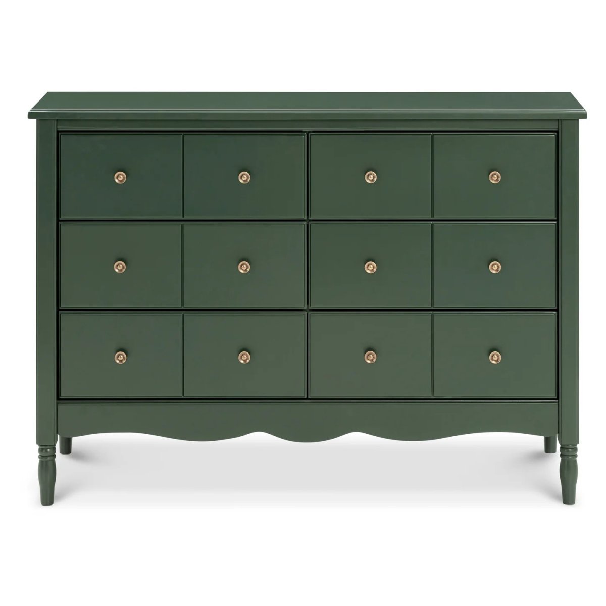 Liberty 6-Drawer Assembled Dresser - Forest Green
