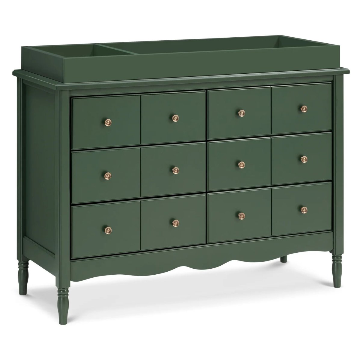 Liberty 6-Drawer Assembled Dresser - Forest Green