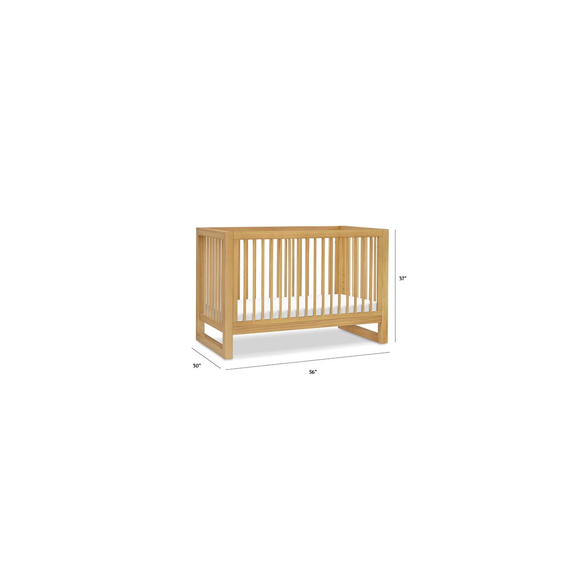 Nantucket 3-in-1 Convertible Crib with Toddler Kit - Honey