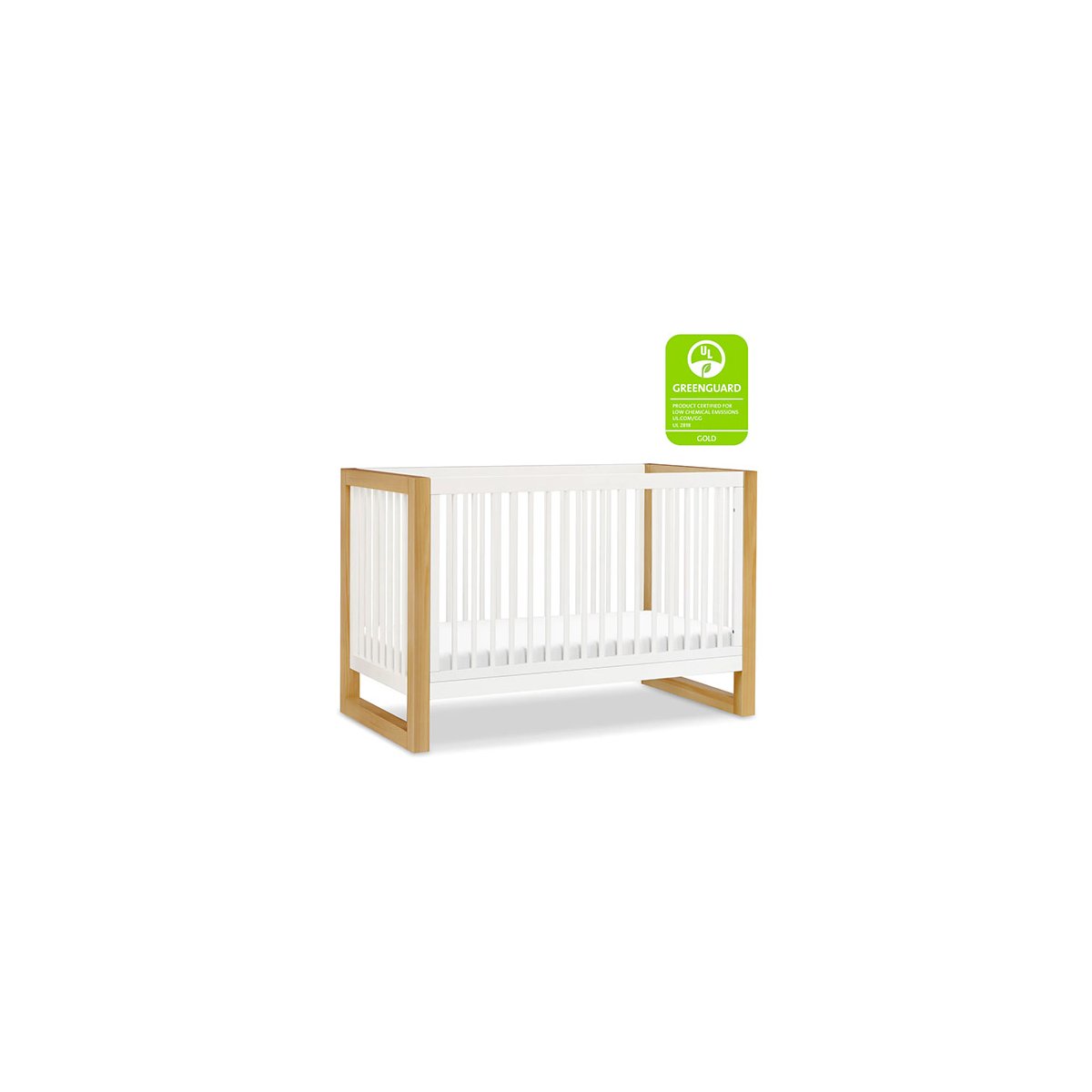 Nantucket 3-in-1 Convertible Crib with Toddler Kit - White/Honey