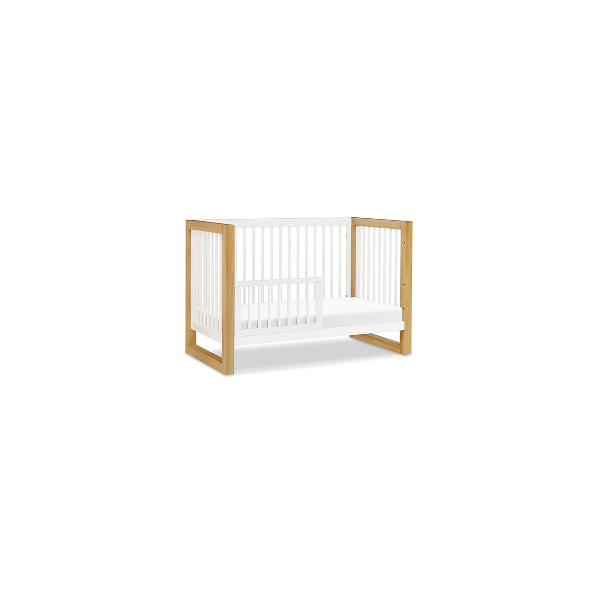 Nantucket 3-in-1 Convertible Crib with Toddler Kit - White/Honey