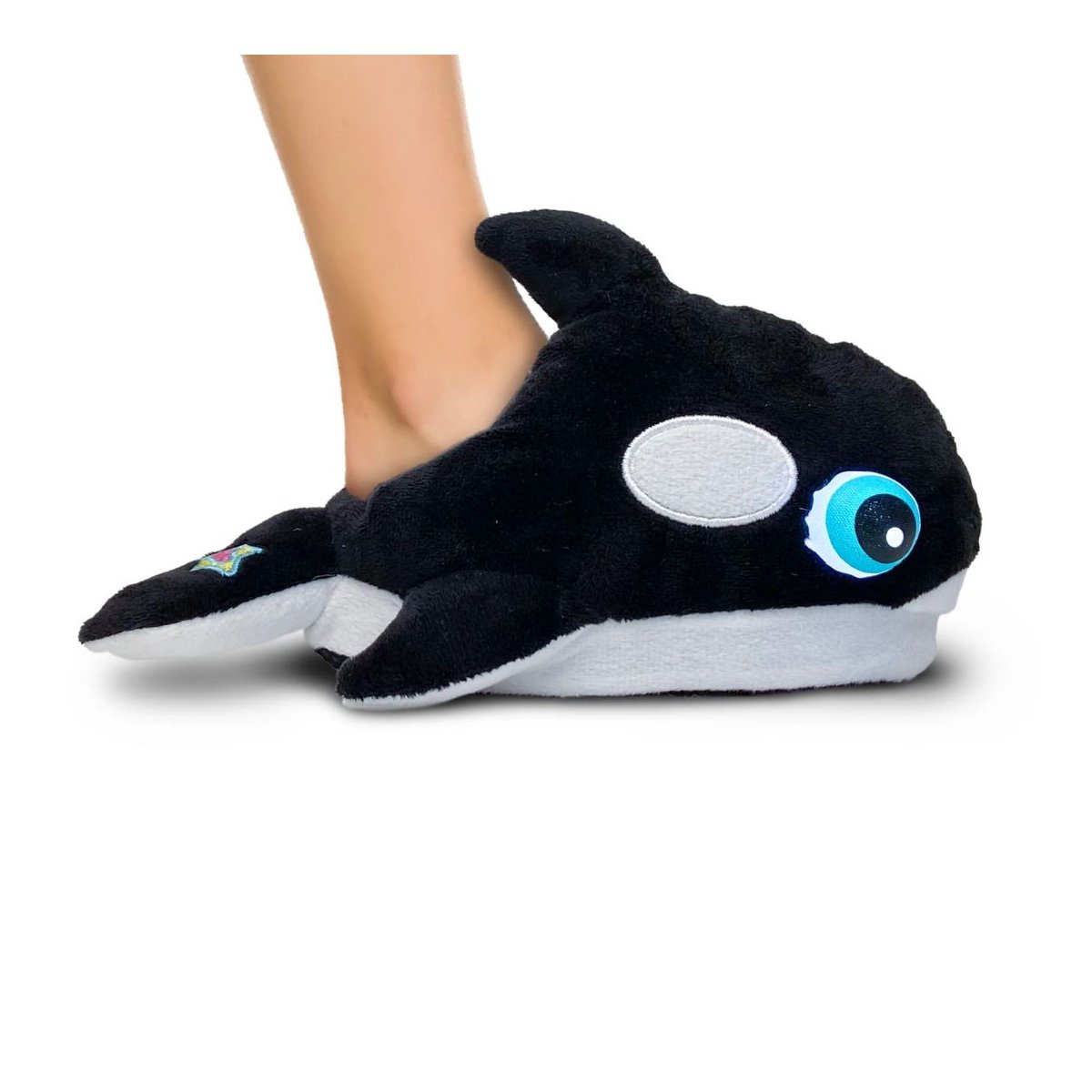 Light-Up Slipper Plush Orca - Ages 3-7 years