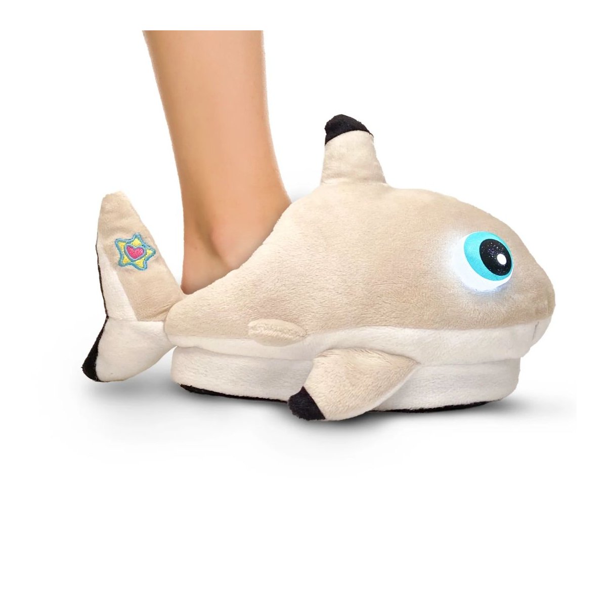 Light-Up Slipper Plush Shark - Ages 3-7 years