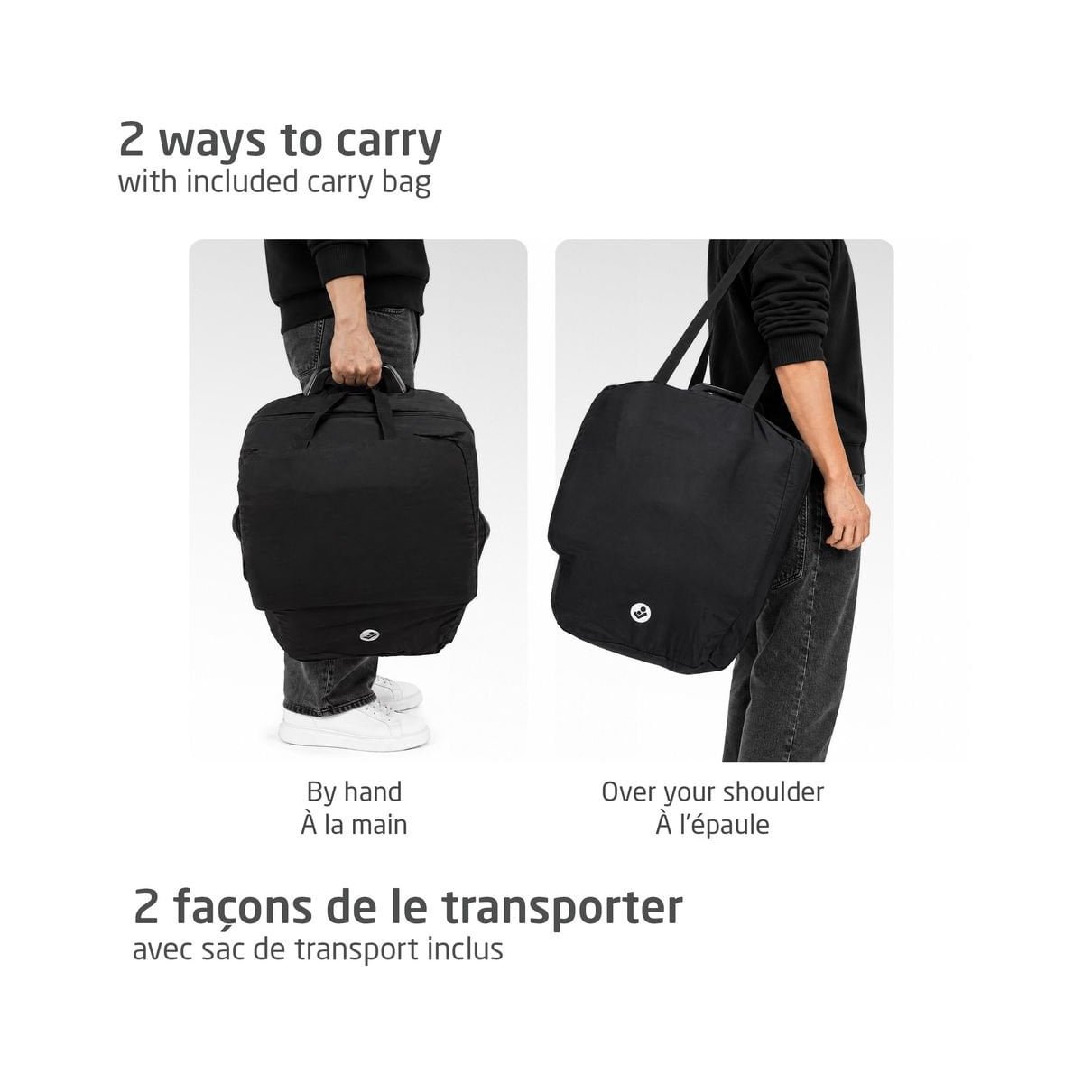 Nomad Plus Travel Car Seat - Authentic Black