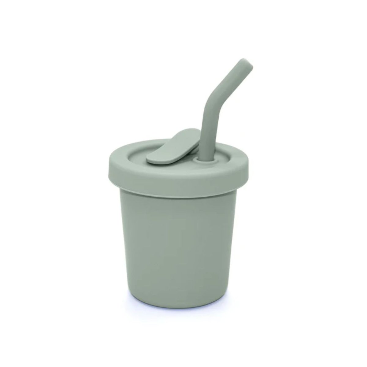 Silicone Straw Cup 6 oz - Leaf
