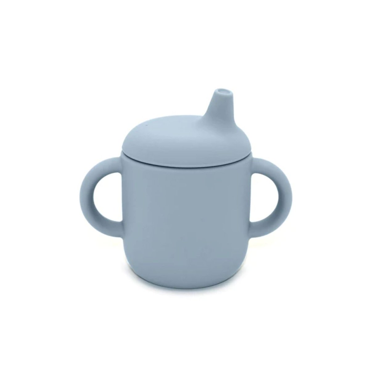 Silicone Sippy Cup with Handles - Lily Blue