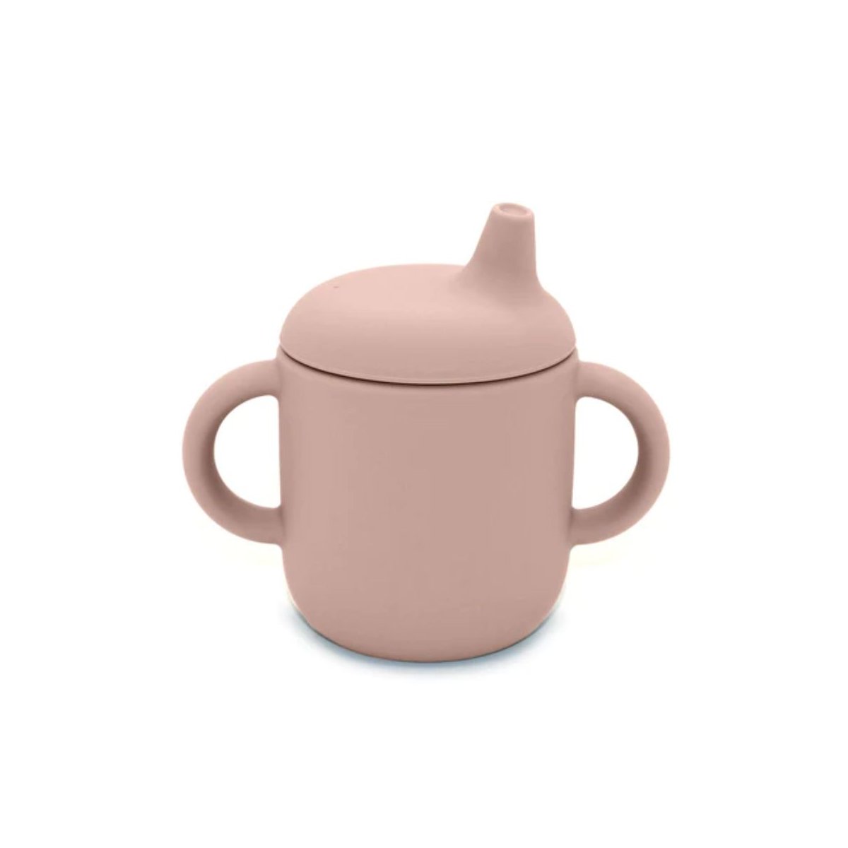 Silicone Sippy Cup with Handles - Soft Blush