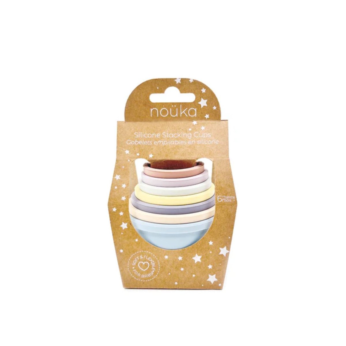 Silicone Stacking Cups - Sky Set