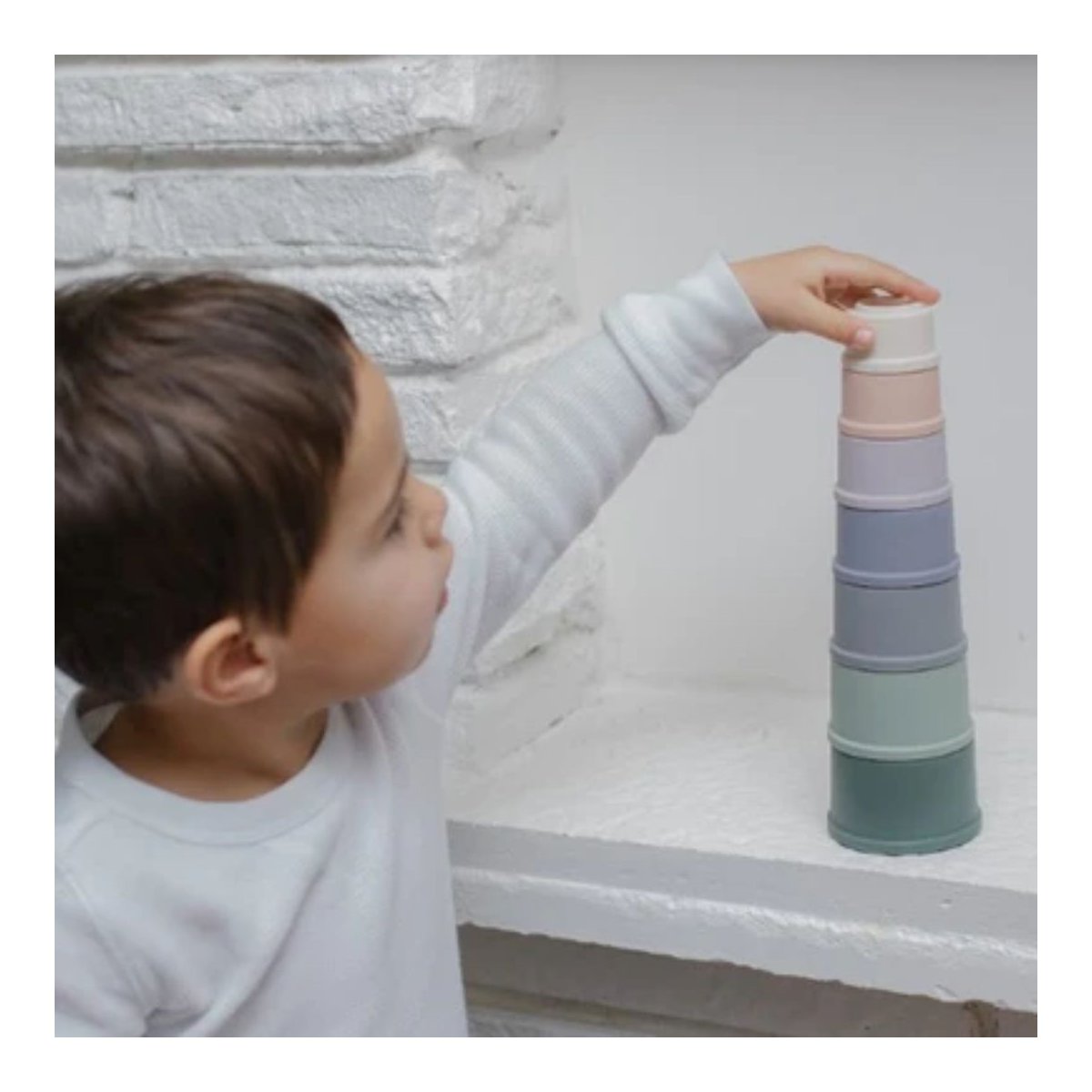 Silicone Stacking Cups - Sky Set