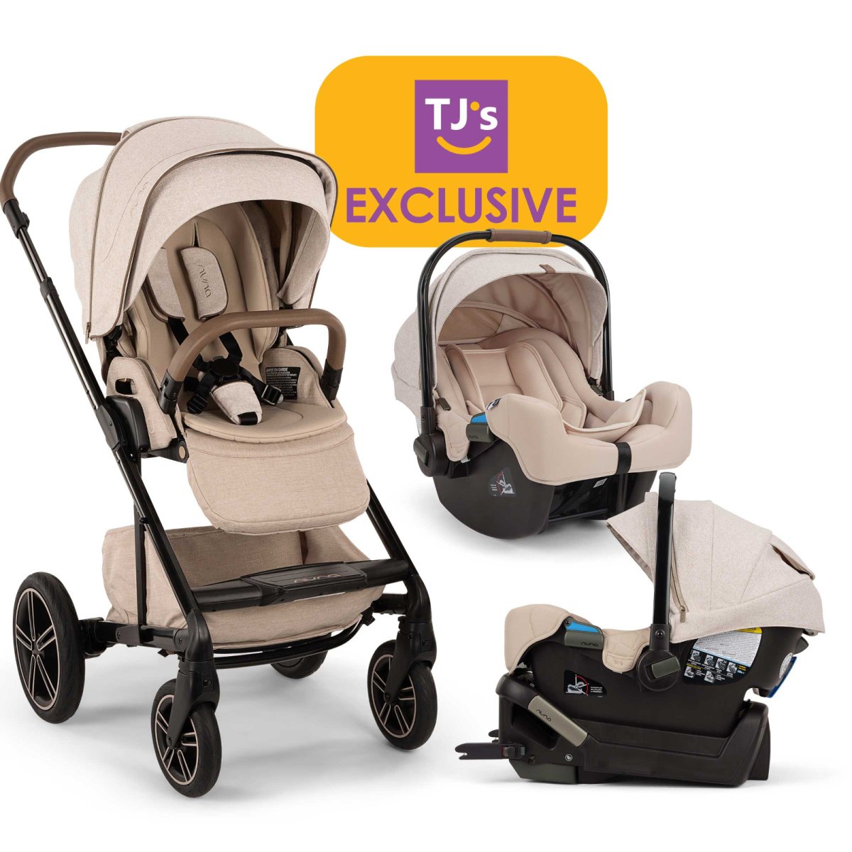 Mixx Next + Pipa Travel System (with base) - Macaron 
