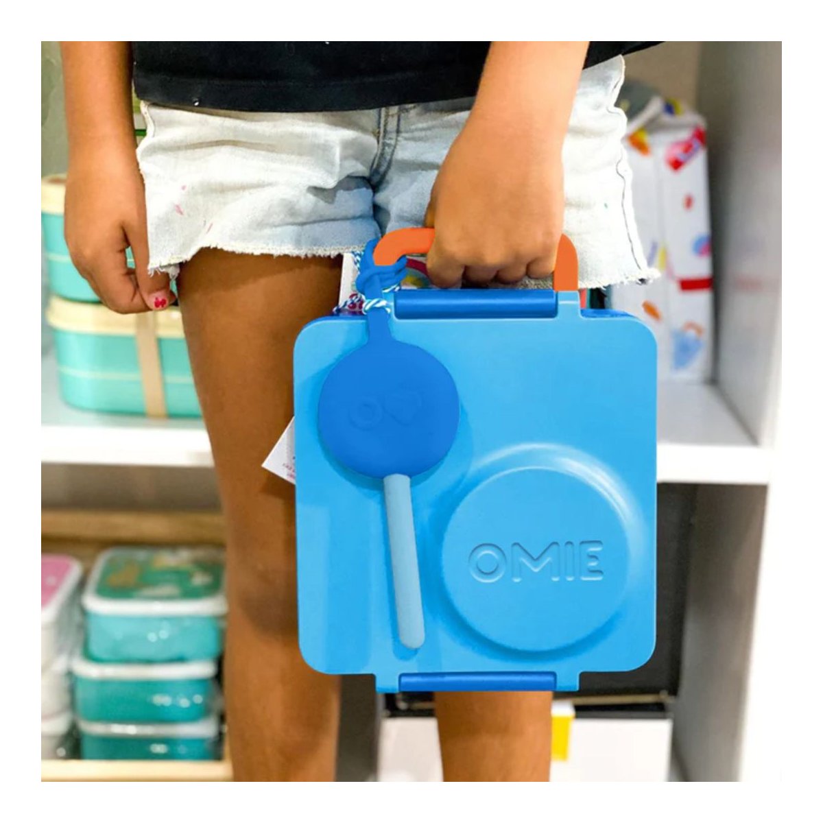 OmiePod Spoon & Fork Set - Capri Blue