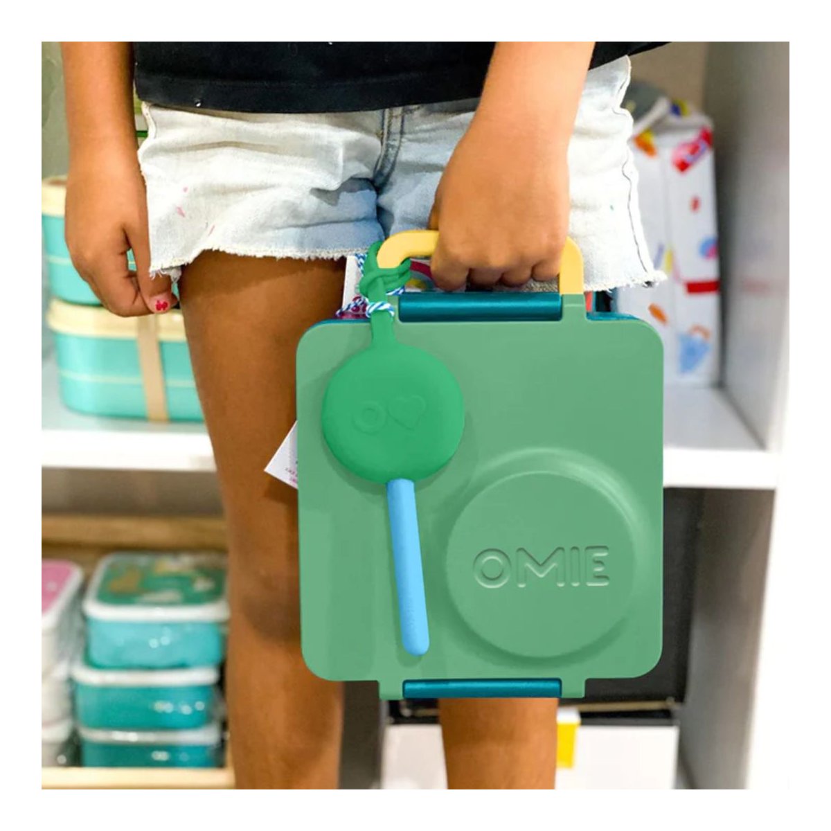 OmiePod Spoon & Fork Set - Mint Green