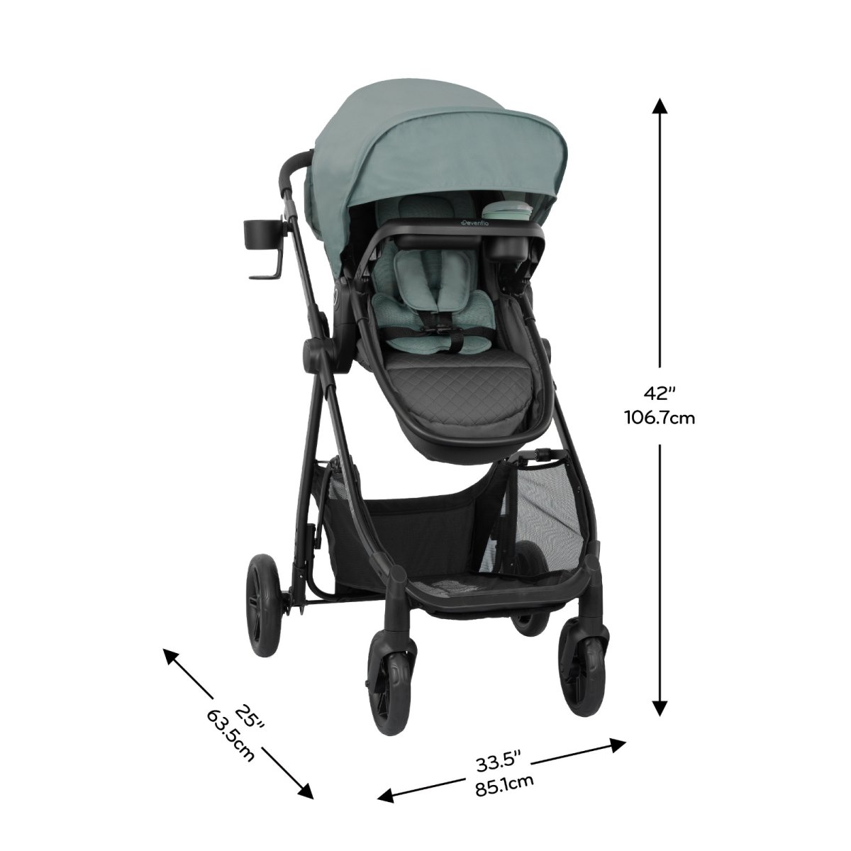 Omni Ultra Travel System with Revolve180 LiteMax NXT - Pacific Green