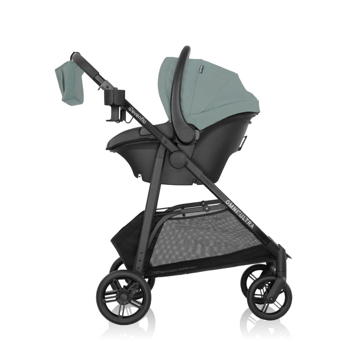 Omni Ultra Travel System with Revolve180 LiteMax NXT - Pacific Green