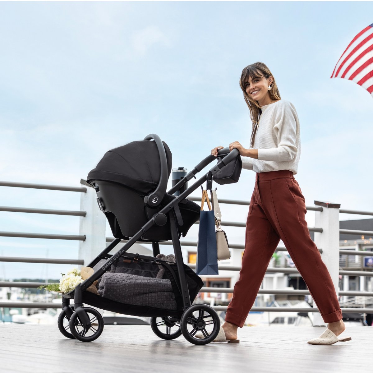 Omni Ultra Travel System with Revolve180 LiteMax NXT - Pacific Green