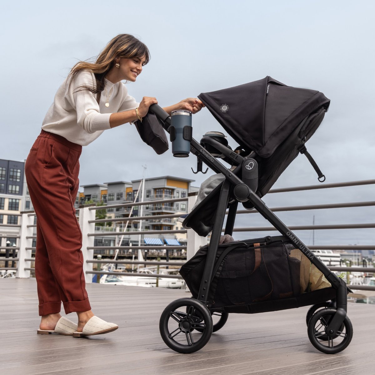 Omni Ultra Travel System with Revolve180 LiteMax NXT - Pacific Green