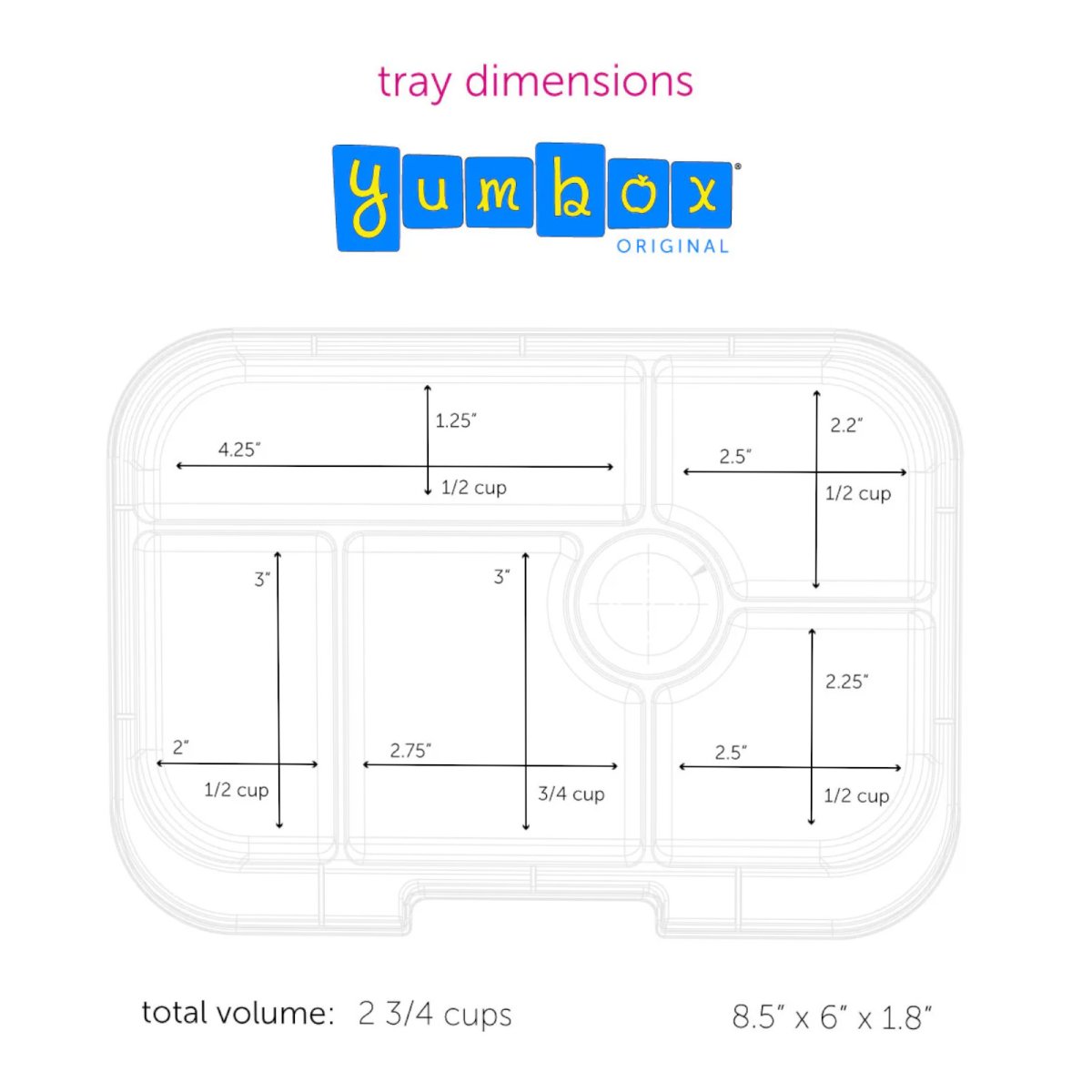 Original 6 Compartment - Surf Blue with Race Cars Tray