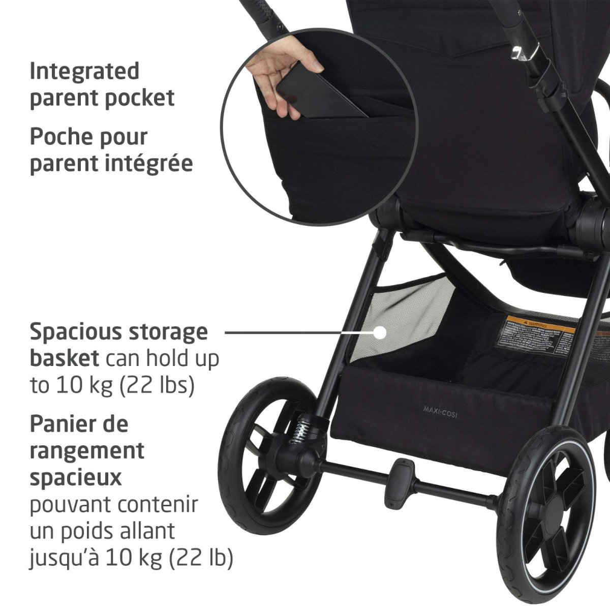 Oxford Stroller Car Seat Bundle - Twillic Black