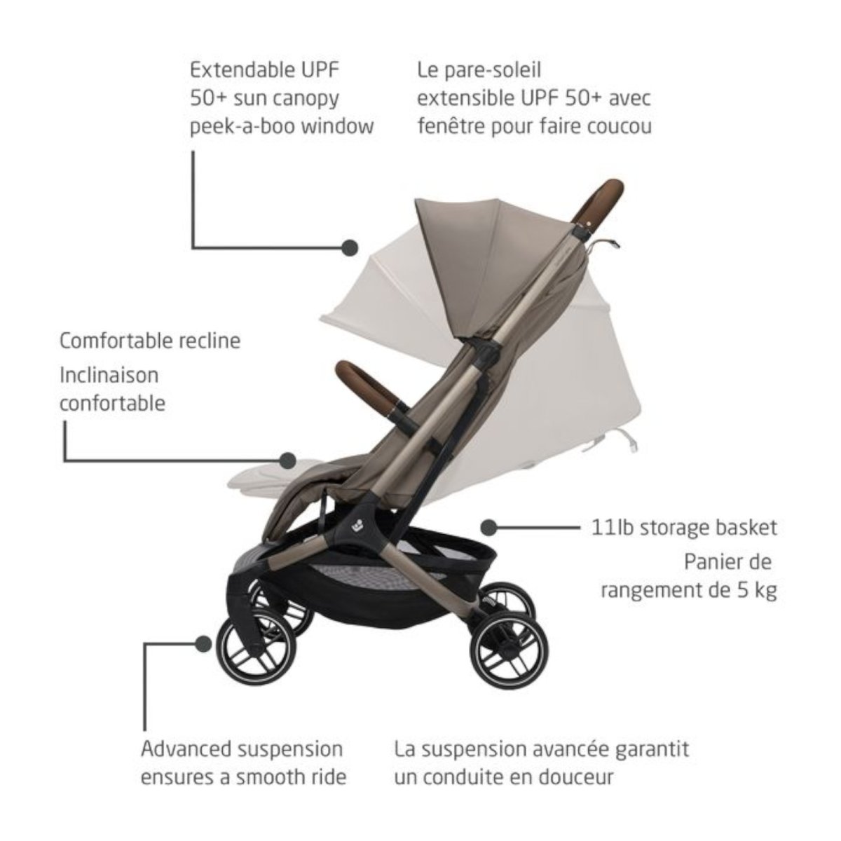 Oxford Stroller - Twillic Truffle