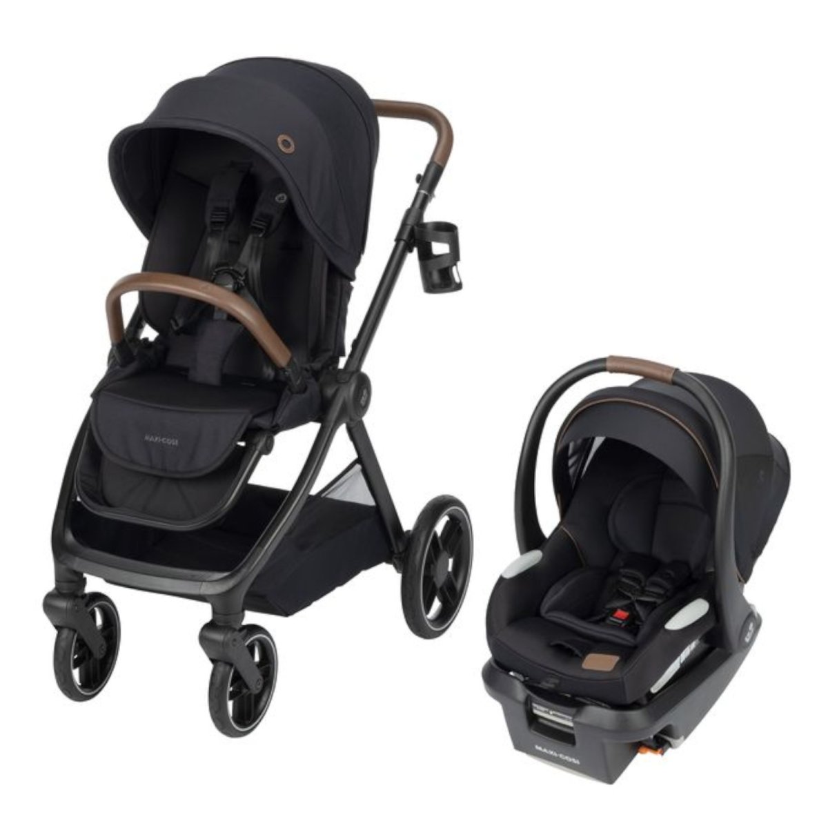 Oxford Stroller Car Seat Bundle - Designer Black