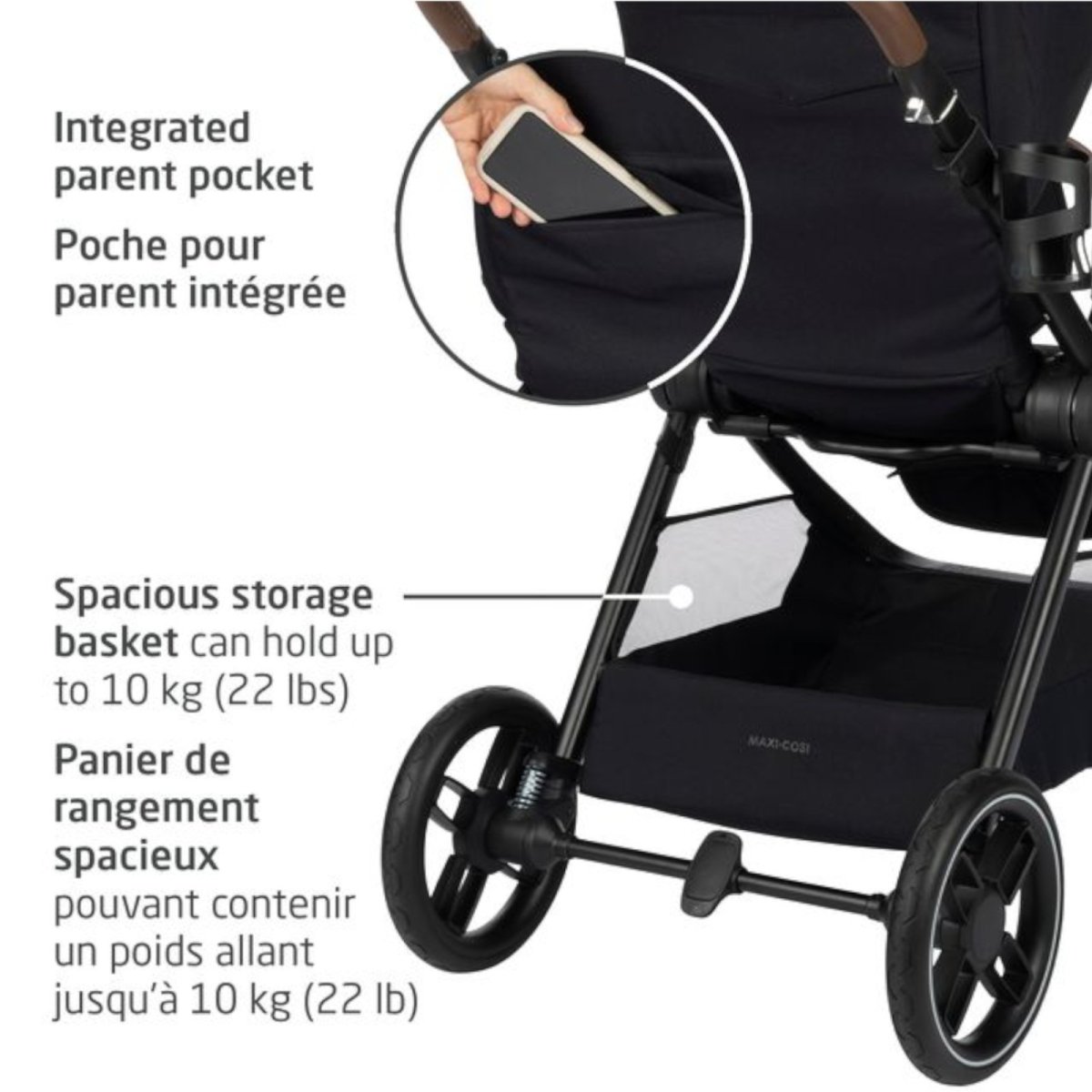 Oxford Stroller Car Seat Bundle - Twillic Truffle