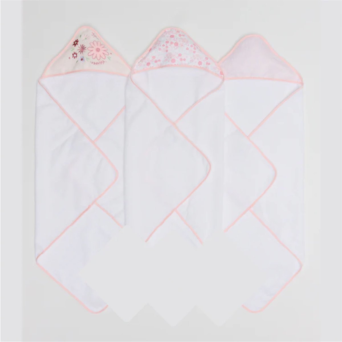 6 Pack Towel & Washcloth Set - Pink