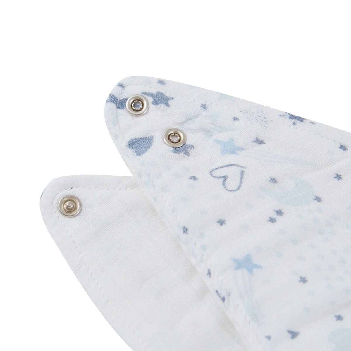 Muslin Bandana Bibs 3 Pack - Blue